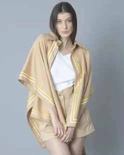 La Piscine Paris Cape en coton à broderie Elisabetta Franchi*Femme Blousons & Vestes
