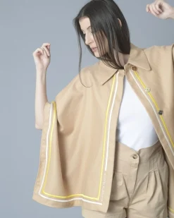 La Piscine Paris Cape en coton à broderie Elisabetta Franchi*Femme Blousons & Vestes