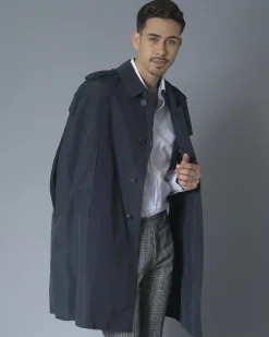 La Piscine Paris Cape trench imperméable marine Ly Adams*Homme Manteaux