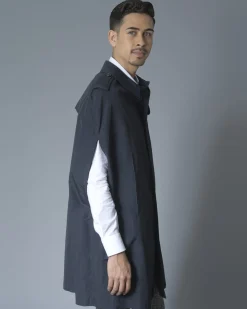 La Piscine Paris Cape trench imperméable marine Ly Adams*Homme Manteaux