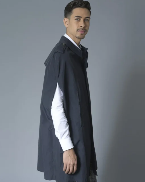 La Piscine Paris Cape trench imperméable marine Ly Adams*Homme Manteaux