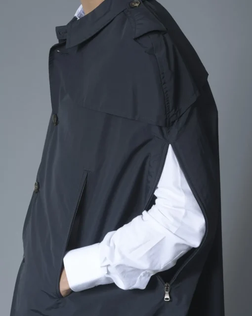 La Piscine Paris Cape trench imperméable marine Ly Adams*Homme Manteaux