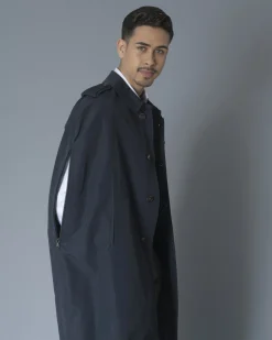 La Piscine Paris Cape trench imperméable marine Ly Adams*Homme Manteaux