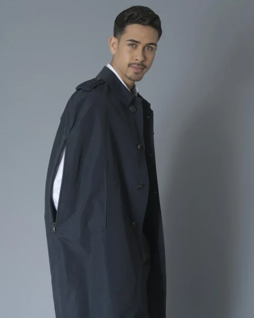 La Piscine Paris Cape trench imperméable marine Ly Adams*Homme Manteaux