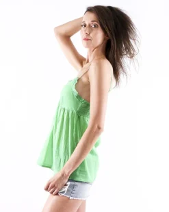La Piscine Paris Caraco en coton à dentelle Paradis Blanc*Femme Tops