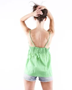 La Piscine Paris Caraco en coton à dentelle Paradis Blanc*Femme Tops
