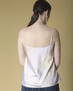 La Piscine Paris Caraco en satin imprimé Vince*Femme Tops