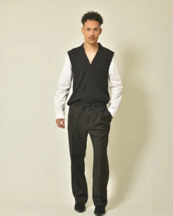 La Piscine Paris Cardigan à empiècement Daniele Alessandrini*Homme Pulls & Gilets