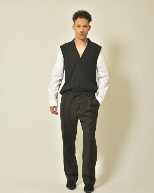 La Piscine Paris Cardigan à empiècement Daniele Alessandrini*Homme Pulls & Gilets