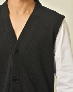 La Piscine Paris Cardigan à empiècement Daniele Alessandrini*Homme Pulls & Gilets