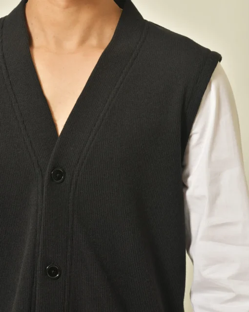 La Piscine Paris Cardigan à empiècement Daniele Alessandrini*Homme Pulls & Gilets