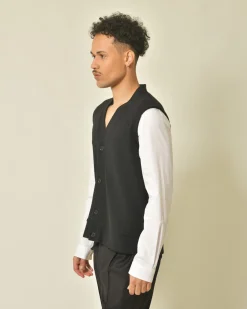 La Piscine Paris Cardigan à empiècement Daniele Alessandrini*Homme Pulls & Gilets