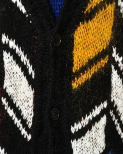 La Piscine Paris Cardigan à motif zigzag Saint Laurent*Femme Pulls & Cardigans