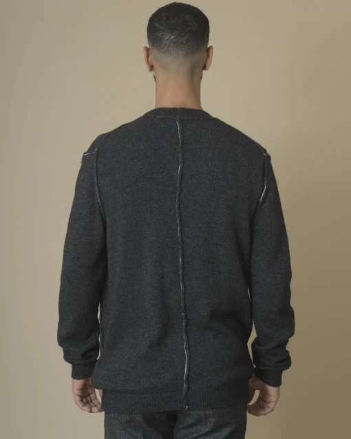 La Piscine Paris Cardigan à surpiqûres apparentes Isabel Benenato*Homme Pulls & Gilets