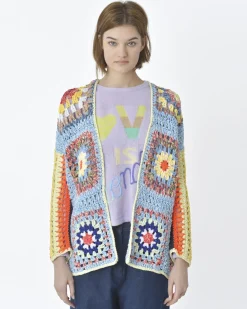 La Piscine Paris Cardigan crochet multicolore Forte Forte*Femme Pulls & Cardigans