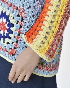 La Piscine Paris Cardigan crochet multicolore Forte Forte*Femme Pulls & Cardigans