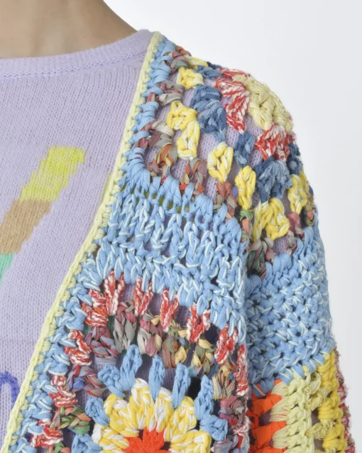 La Piscine Paris Cardigan crochet multicolore Forte Forte*Femme Pulls & Cardigans