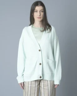 La Piscine Paris Cardigan en coton à finitions côtelés Vince*Femme Pulls & Cardigans