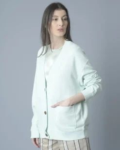 La Piscine Paris Cardigan en coton à finitions côtelés Vince*Femme Pulls & Cardigans