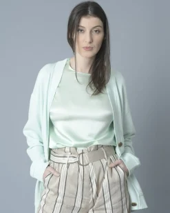 La Piscine Paris Cardigan en coton à finitions côtelés Vince*Femme Pulls & Cardigans