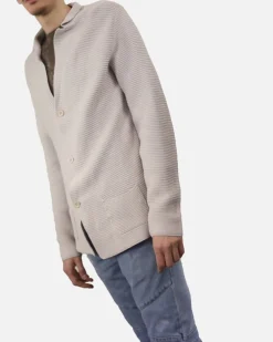 La Piscine Paris Cardigan en coton côtelé à poches Vneck*Homme Pulls & Gilets