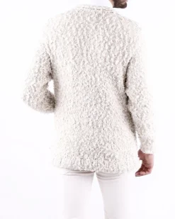 La Piscine Paris Cardigan en coton poilu Maison Flaneur*Homme Pulls & Gilets