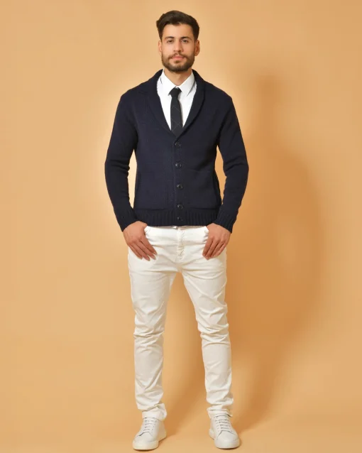 La Piscine Paris Cardigan en laine mélangée Wool & Co*Homme Pulls & Gilets