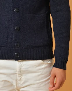 La Piscine Paris Cardigan en laine mélangée Wool & Co*Homme Pulls & Gilets