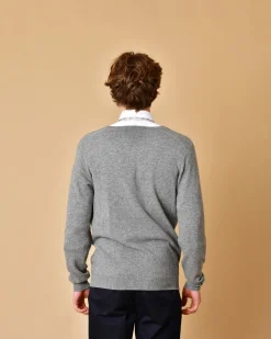 La Piscine Paris Cardigan en laine mérinos à application Lords & Fools*Homme Pulls & Gilets