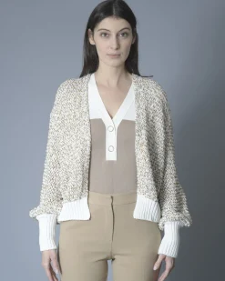La Piscine Paris Cardigan en maille à sequins multicolores Nude*Femme Pulls & Cardigans