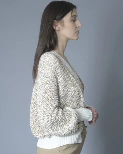 La Piscine Paris Cardigan en maille à sequins multicolores Nude*Femme Pulls & Cardigans