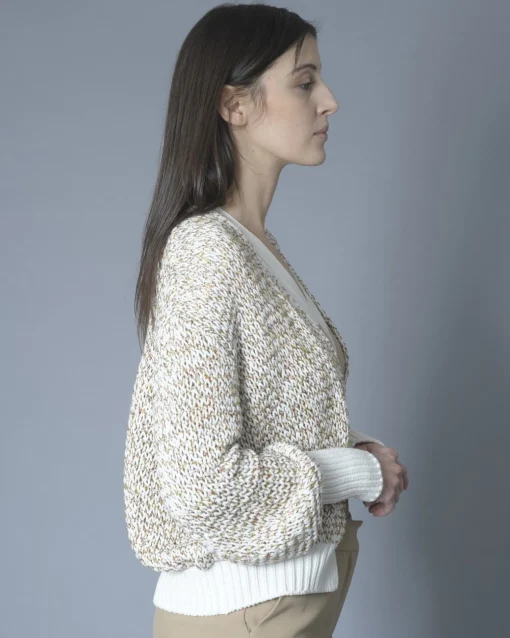 La Piscine Paris Cardigan en maille à sequins multicolores Nude*Femme Pulls & Cardigans