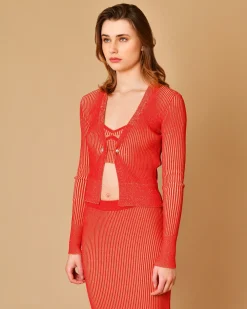 La Piscine Paris Cardigan en maille côtelé Beatrice B*Femme Pulls & Cardigans