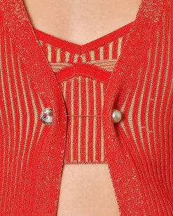 La Piscine Paris Cardigan en maille côtelé Beatrice B*Femme Pulls & Cardigans