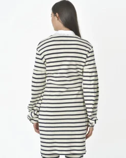 La Piscine Paris Cardigan long à rayures Borbonese*Femme Pulls & Cardigans
