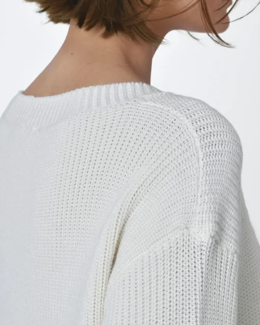 La Piscine Paris Cardigan maille épaisse he et noir L'Edition*Femme Pulls & Cardigans