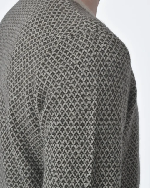La Piscine Paris Cardigan motif losange Fausto Reali Vannucci*Homme Pulls & Gilets