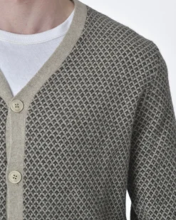La Piscine Paris Cardigan motif losange Fausto Reali Vannucci*Homme Pulls & Gilets