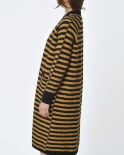 La Piscine Paris Cardigan rayé jaune et Momoni*Femme Pulls & Cardigans