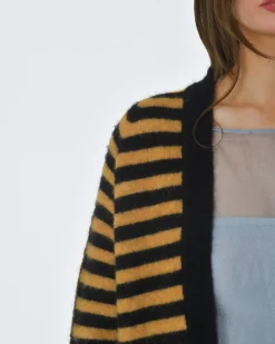 La Piscine Paris Cardigan rayé jaune et Momoni*Femme Pulls & Cardigans