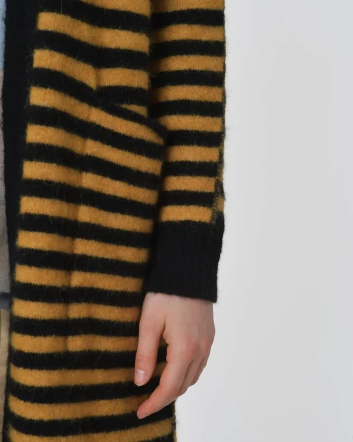 La Piscine Paris Cardigan rayé jaune et Momoni*Femme Pulls & Cardigans