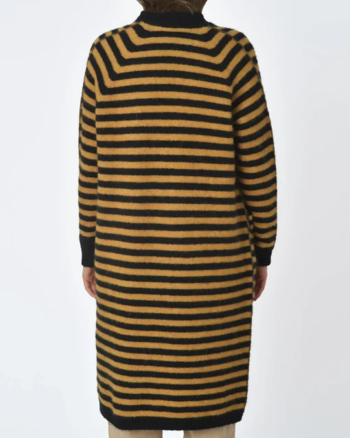 La Piscine Paris Cardigan rayé jaune et Momoni*Femme Pulls & Cardigans