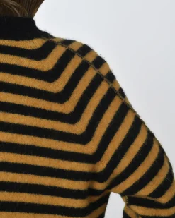 La Piscine Paris Cardigan rayé jaune et Momoni*Femme Pulls & Cardigans