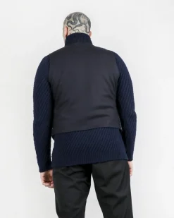 La Piscine Paris Cardigan sans manches en tweed à gilet combiné Pal Zileri*Homme Pulls & Gilets