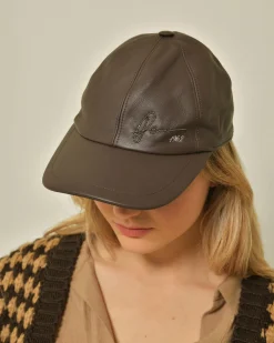 La Piscine Paris Casquette en cuir Peserico*Femme Chapeaux, Bonnets & Casquettes