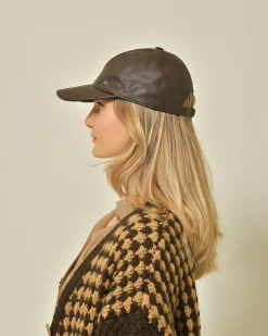 La Piscine Paris Casquette en cuir Peserico*Femme Chapeaux, Bonnets & Casquettes
