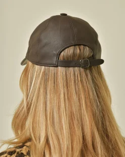 La Piscine Paris Casquette en cuir Peserico*Femme Chapeaux, Bonnets & Casquettes
