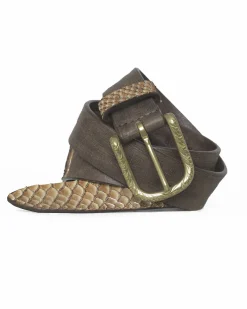 La Piscine Paris Ceinture bi-matière à effet python Eleventy*Femme Ceintures