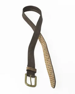 La Piscine Paris Ceinture bi-matière à effet python Eleventy*Femme Ceintures