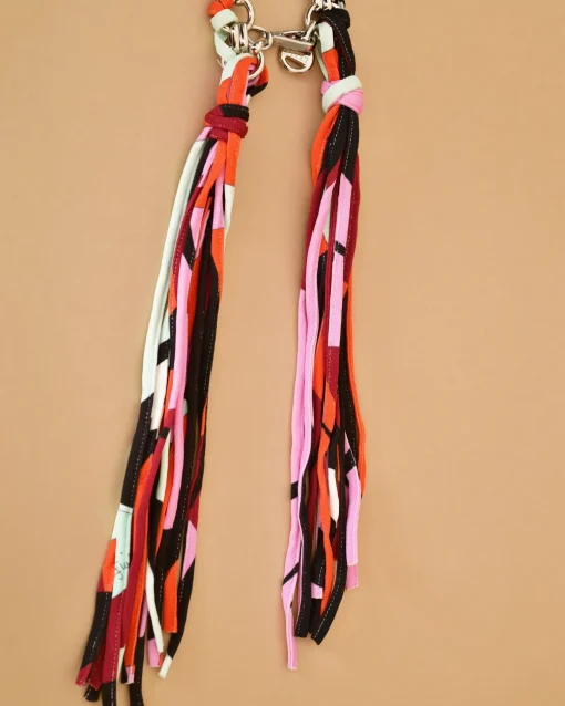 La Piscine Paris Ceinture en chaîne et tissu tressé à franges Emilio Pucci*Femme Ceintures